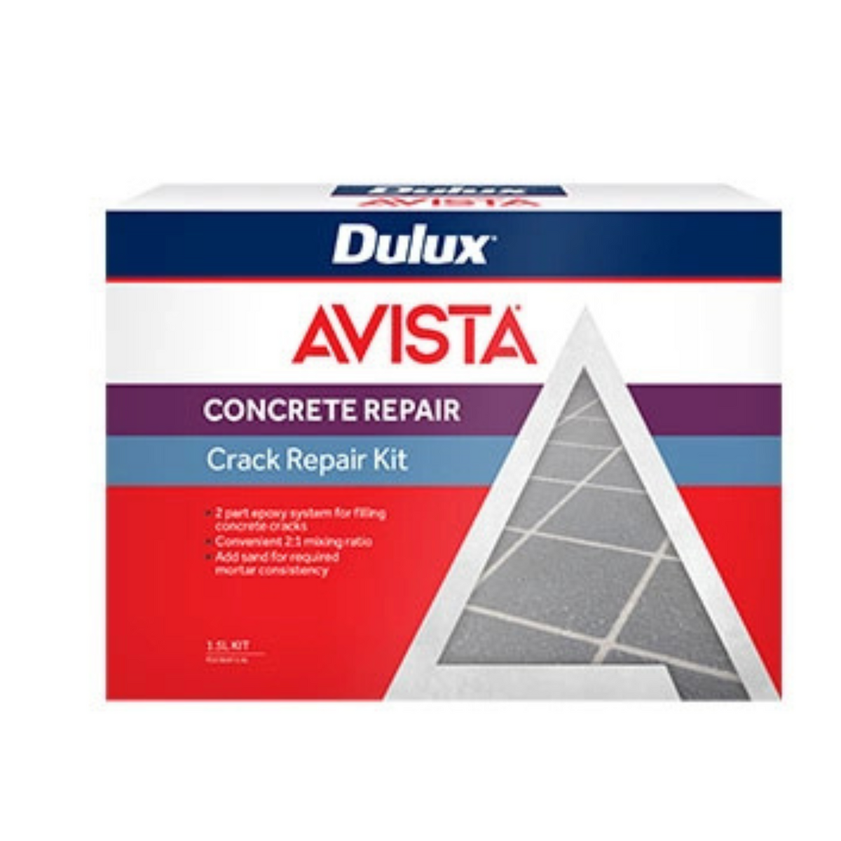 Dulux Avista Epoxy Concrete Crack Repair Kit – 1.5L
