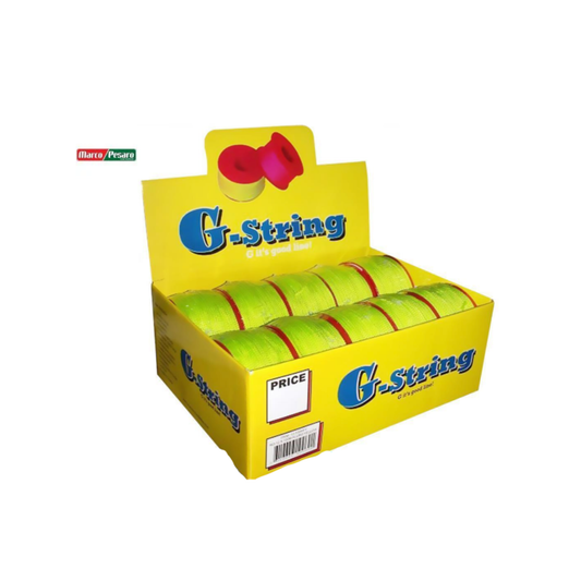 G String String Line 100m 10 Pack - No.12 Fluro yellow