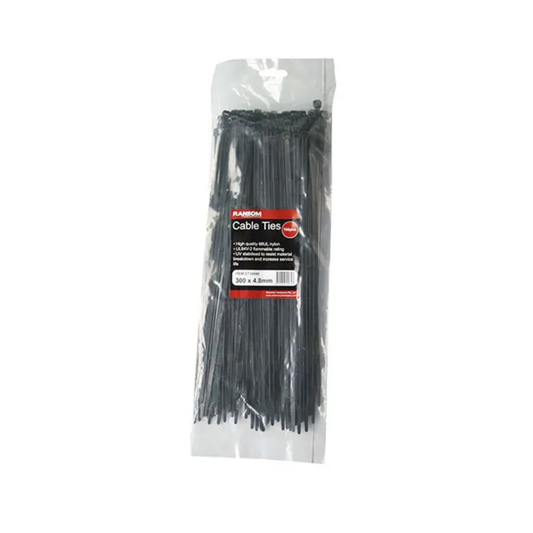 Black UV Cable Ties 370 x 4.8mm - CT37048