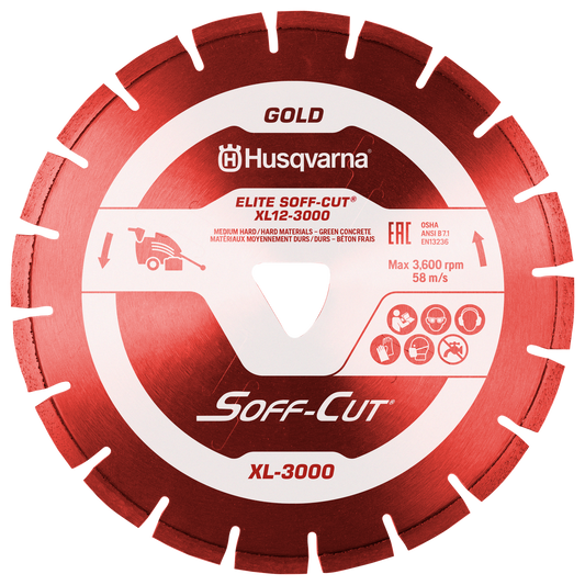 Husqvarna ELITE Soff-Cut XL6-3000 Red diamond blade