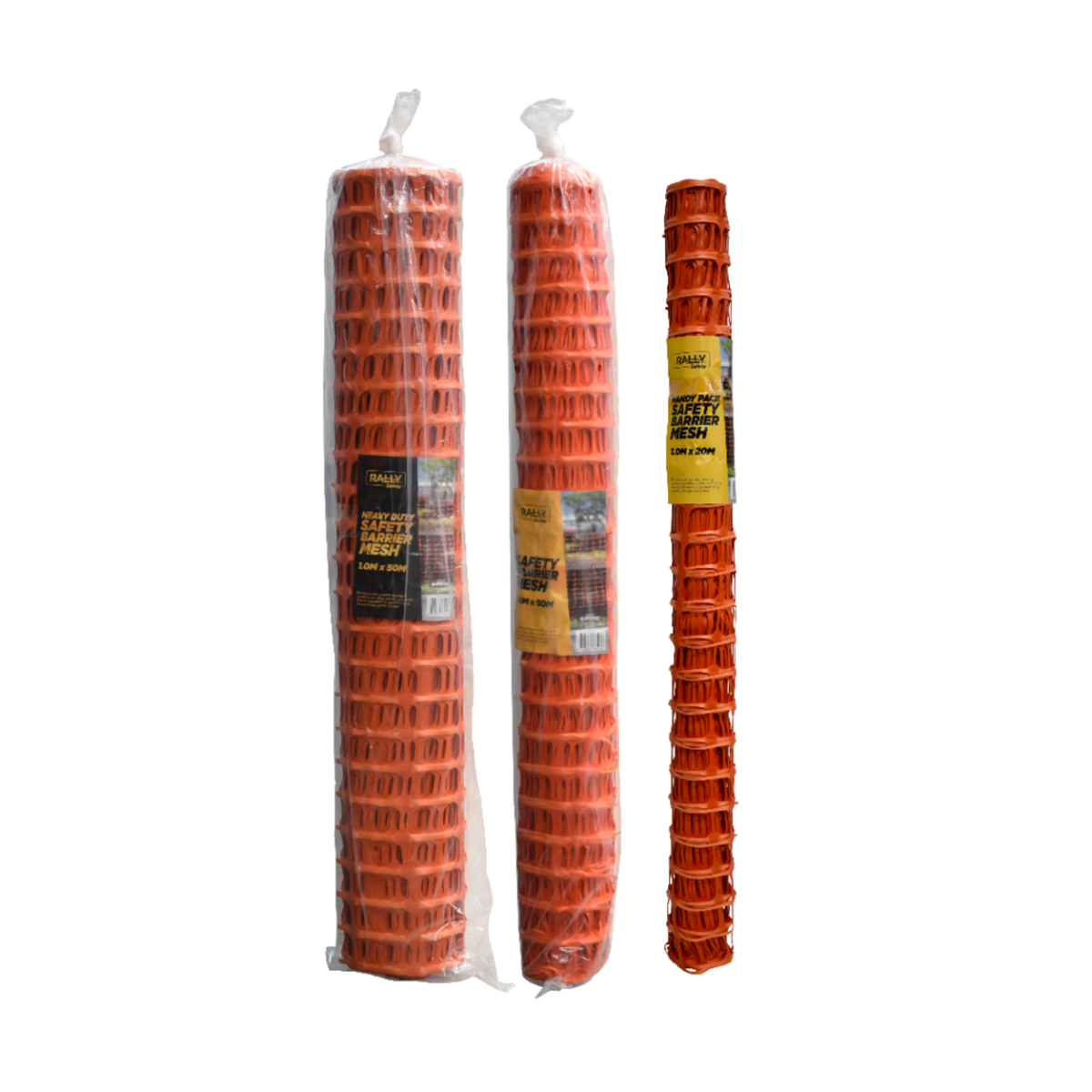 Rally Safety Barrier Mesh Orange - 1m x 20m & 50m
