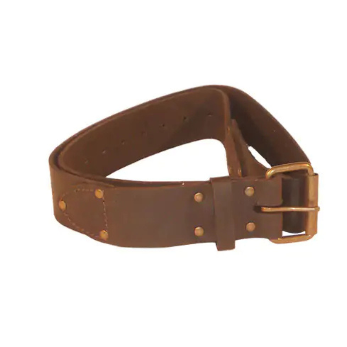 Marco Pesaro Work Belt 50mm Oil Tanned Brown Leather - Tie Wire Reel