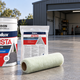 Dulux Avista concrete sealer, slip reducing additive and lambswool roller on a sealed driveway