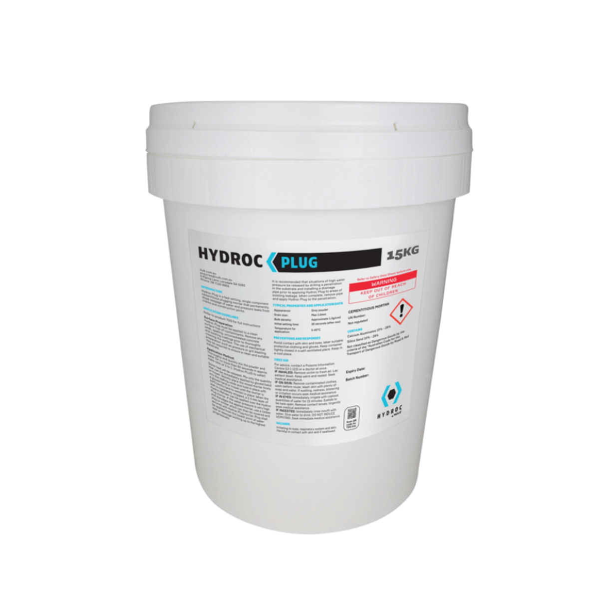 Hydroc Plug - Fast Setting Cementitious Plugging Mortar 15kg