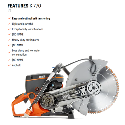 Husqvarna K 770 Power Cutter 14" | 1" / 20mm
