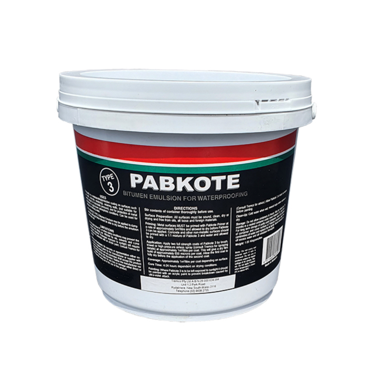 Pabkote 3 - Heavy Bitumen Protective Coating 4KG