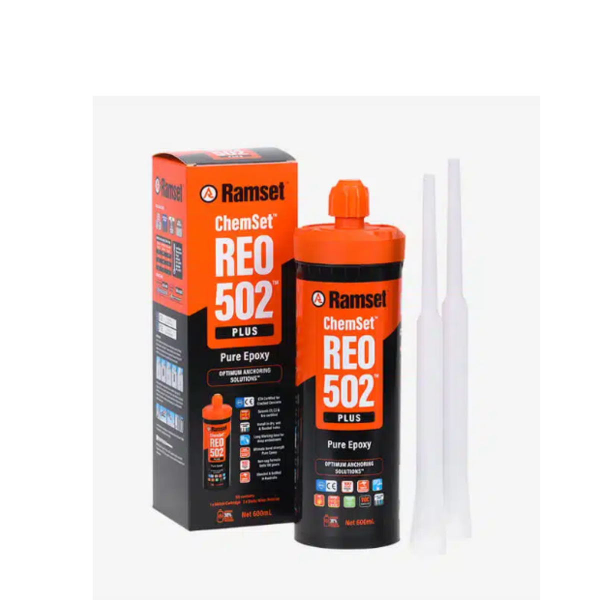 Ramset ChemSet Reo 502 PLUS Pure Epoxy Anchor 600ml