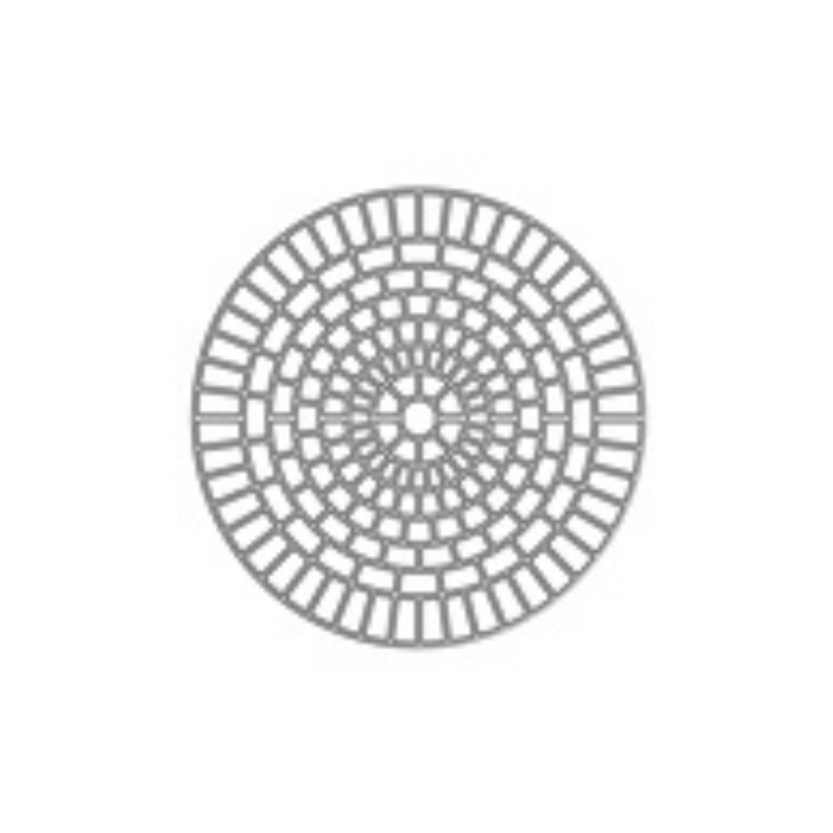 Dulux Avista Rosette Medium concrete stencil