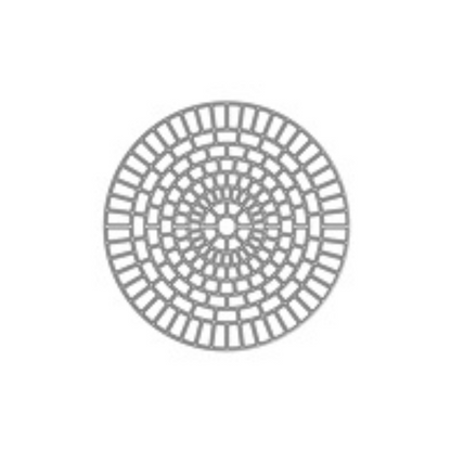 Dulux Avista Rosette Medium concrete stencil