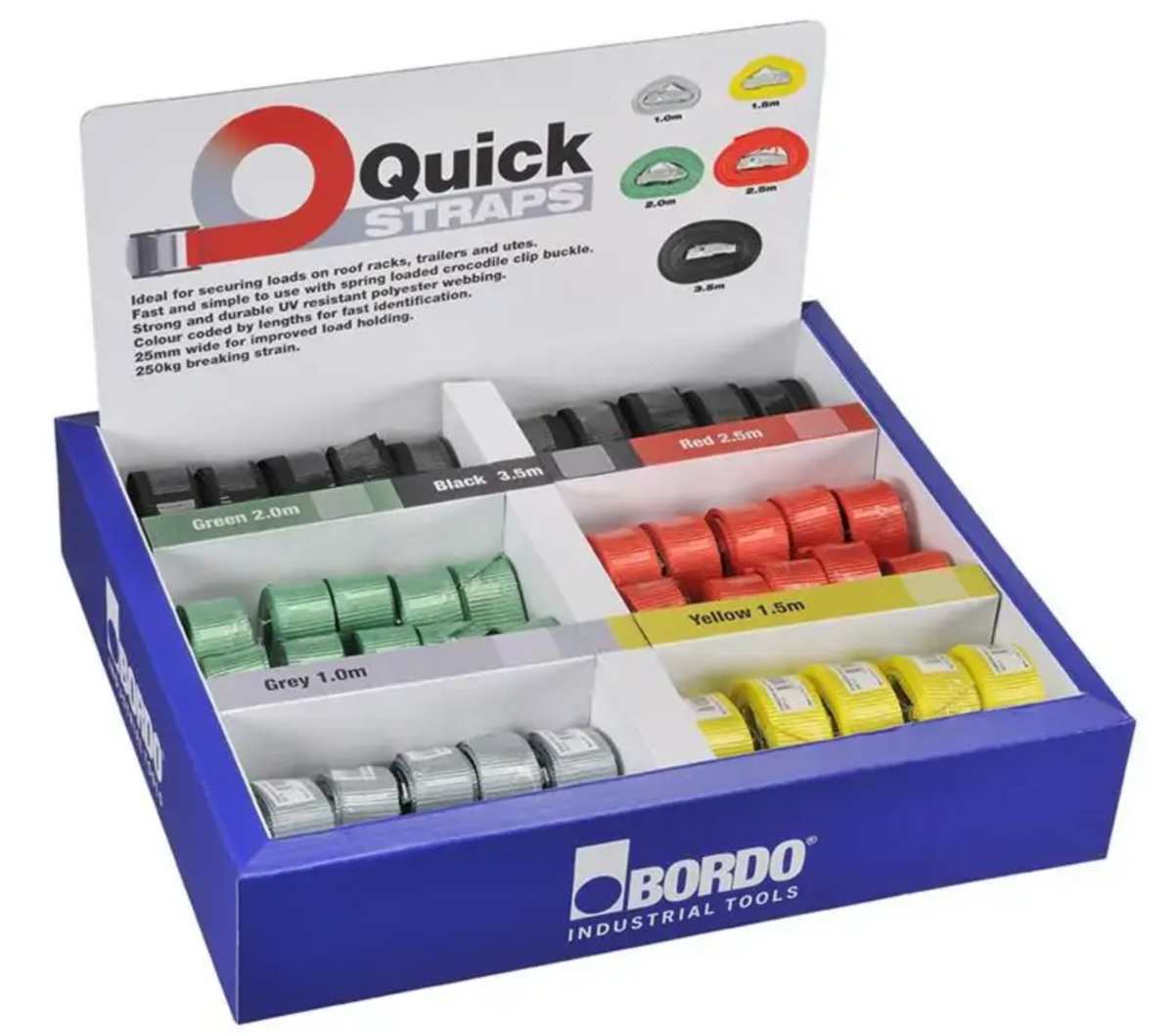 Quick Straps – 25mm Polyester Tie Down