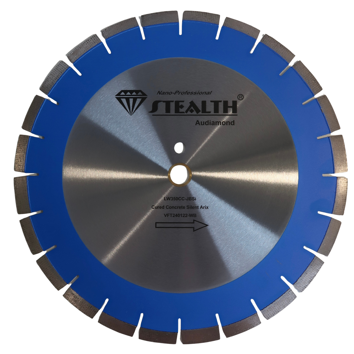 Stealth LWCC Laser Welded Cured Concrete Diamond Blade – 14" & 16"