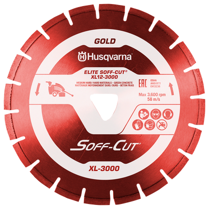 Husqvarna ELITE Soff-Cut XL6-3000 Red diamond blade