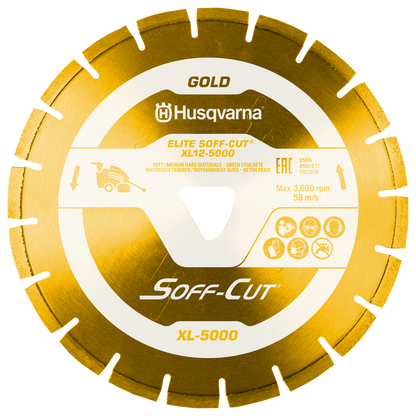 Husqvarna ELITE Soff-Cut XL6-5000 Yellow diamond blade