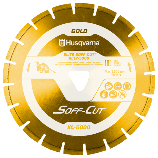 Husqvarna ELITE Soff-Cut XL6-5000 Yellow diamond blade